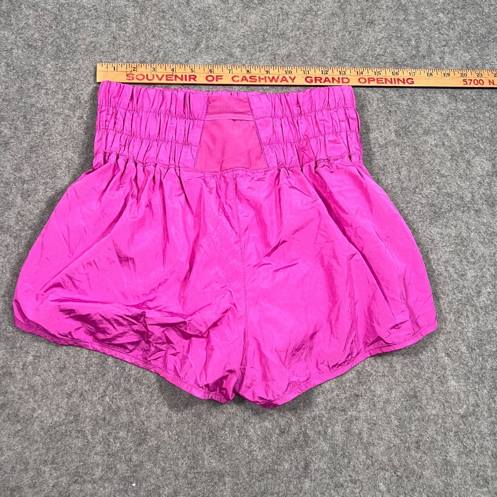 Free People FP Movement Fuchsia Pink The Way Home Shorts Women's Size Medium - Picture 4 of 6